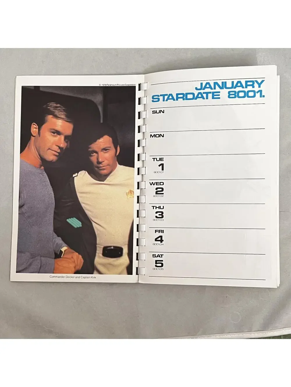 The Official USS Enterprise Officer's Date Book 1980 Desk Calendar